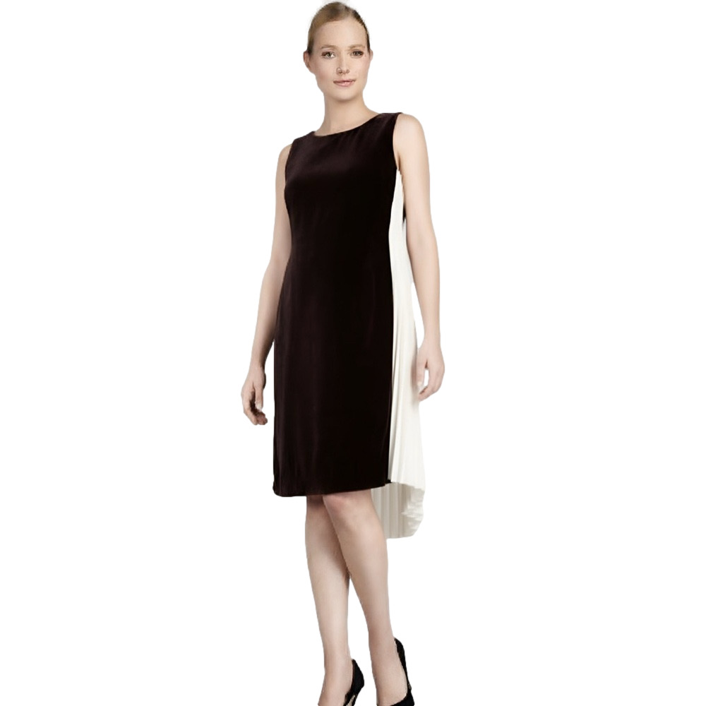 Rachel Roy Velvetine Dress sz 2  Elegant  and White Sleeveless Dress deep purple